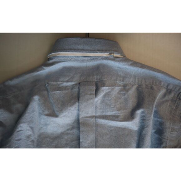 Polo Ralph Lauren Men's Sz M Blue Morehouse Custom Fit Oxford Button Up - Picture 11 of 13